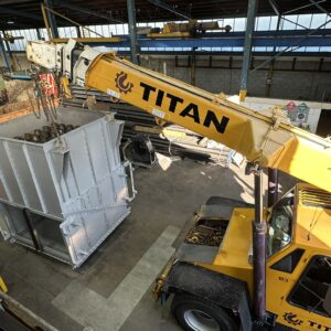 NZ steel melters upgrade project - crane lifting