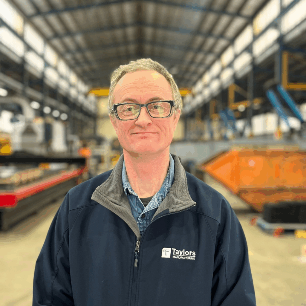Jason Harman (workshop manager at Taylors) in the workshop